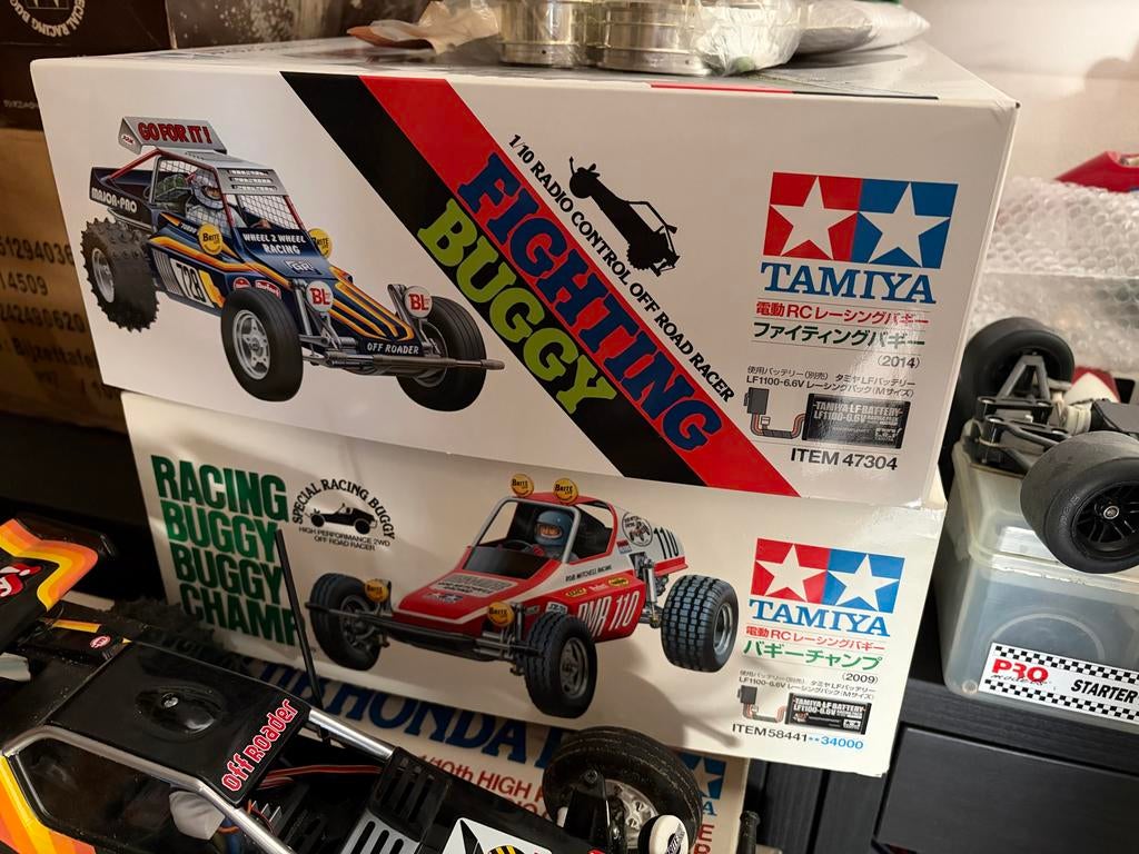 Tamiya Fighting Buggy & Racing Buggy Champ RC Kits, Auto, 1:32 tot 1:50, Nieuw, Ophalen of Verzenden