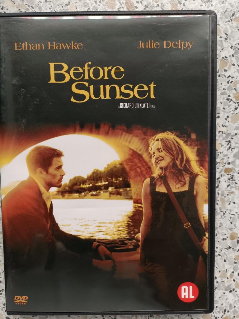 De Romantische Drama film "Before Sunset"., Cd's en Dvd's, Dvd's | Drama, Zo goed als nieuw, Overige genres, Alle leeftijden, Ophalen of Verzenden