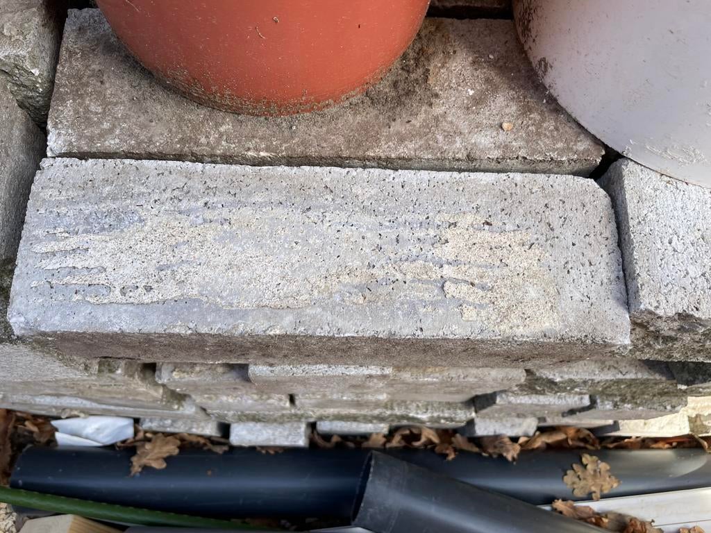 Stapelblokken voor in de tuin, Ophalen, Gebruikt, Minder dan 100 cm, Minder dan 25 cm