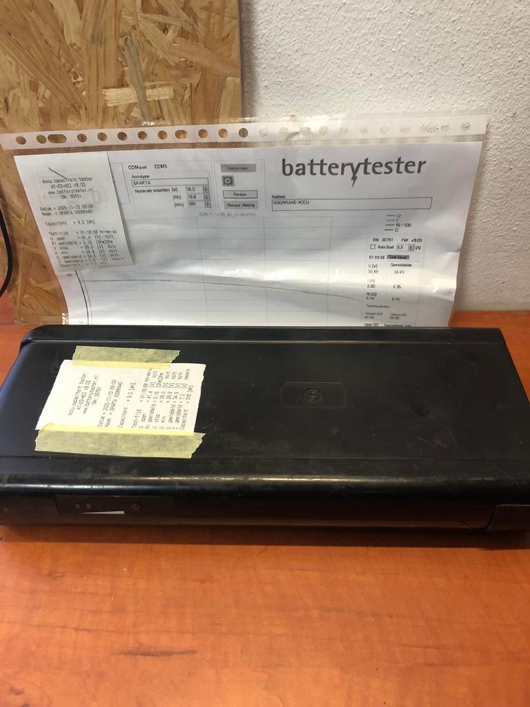 Sparta fiets accu met test rapport, Ophalen of Verzenden, Zo goed als nieuw