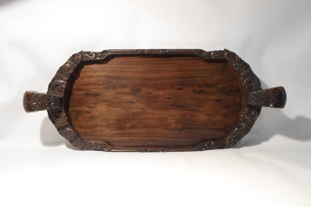 Houtsnijwerk Dienblad Indonesie, Ophalen of Verzenden