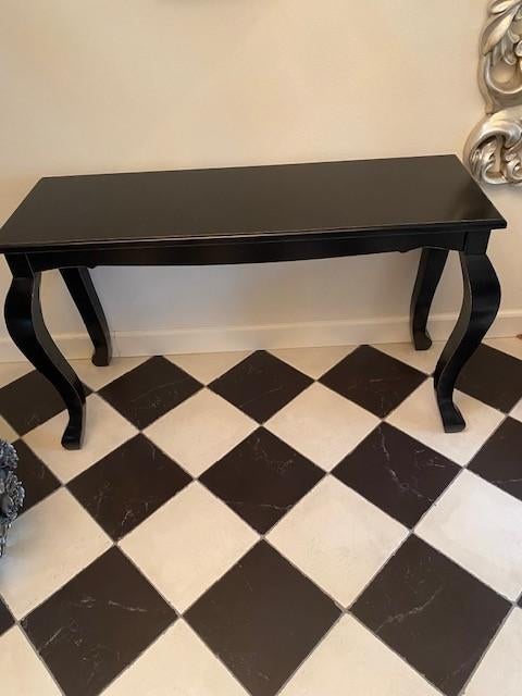 Sidetable, zwart, klassiek, barok, Ophalen, Gebruikt, 100 tot 150 cm, Klassiek, barok, landelijk