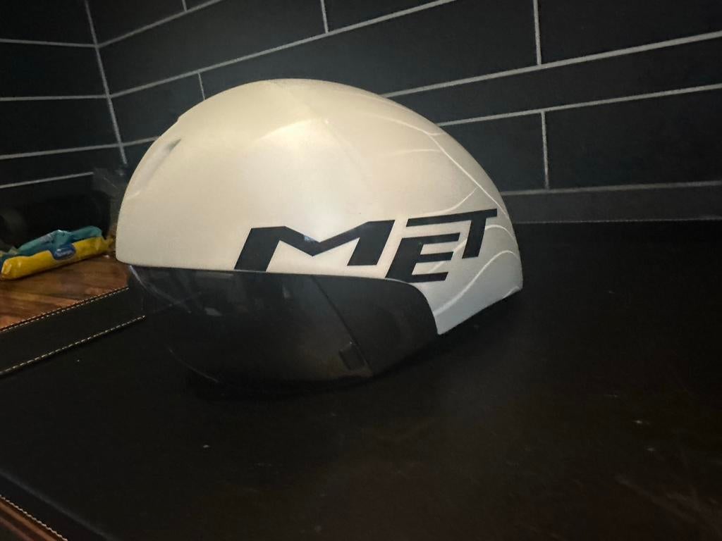 MET Codatronca Aero Helm - Triatlon/Tijdrijden (4x gebruikt), Ophalen of Verzenden, Zo goed als nieuw, S, Heer of Dame