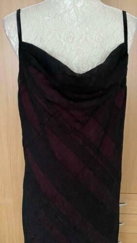 Lange jurk maat 50 [v], Kleding | Dames, Grote Maten, Ophalen of Verzenden, Zo goed als nieuw, Zwart, Jurk