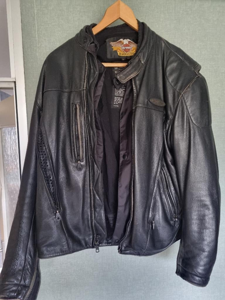 harley davidson fxrg jas, Motoren, Kleding | Motorkleding, Heren, Jas | leer, Harley Davidson, Ophalen of Verzenden