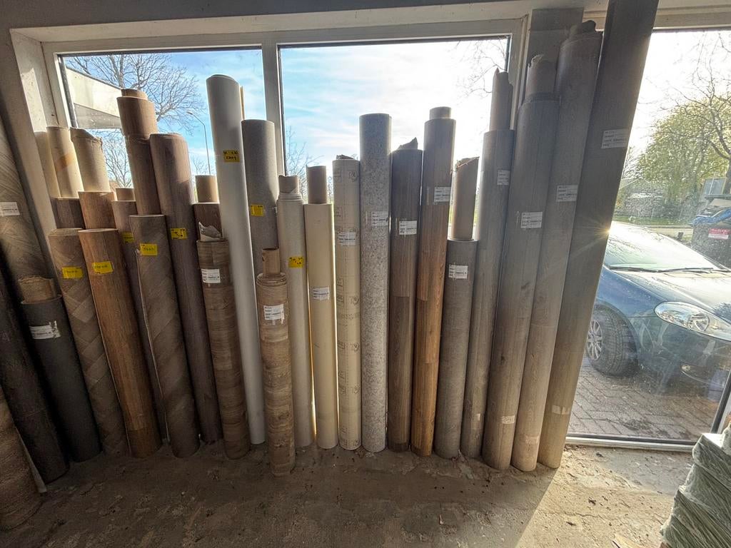 Kleine vinyl coupons vanaf 10€, Ophalen, Zo goed als nieuw, Minder dan 10 m², Vinyl