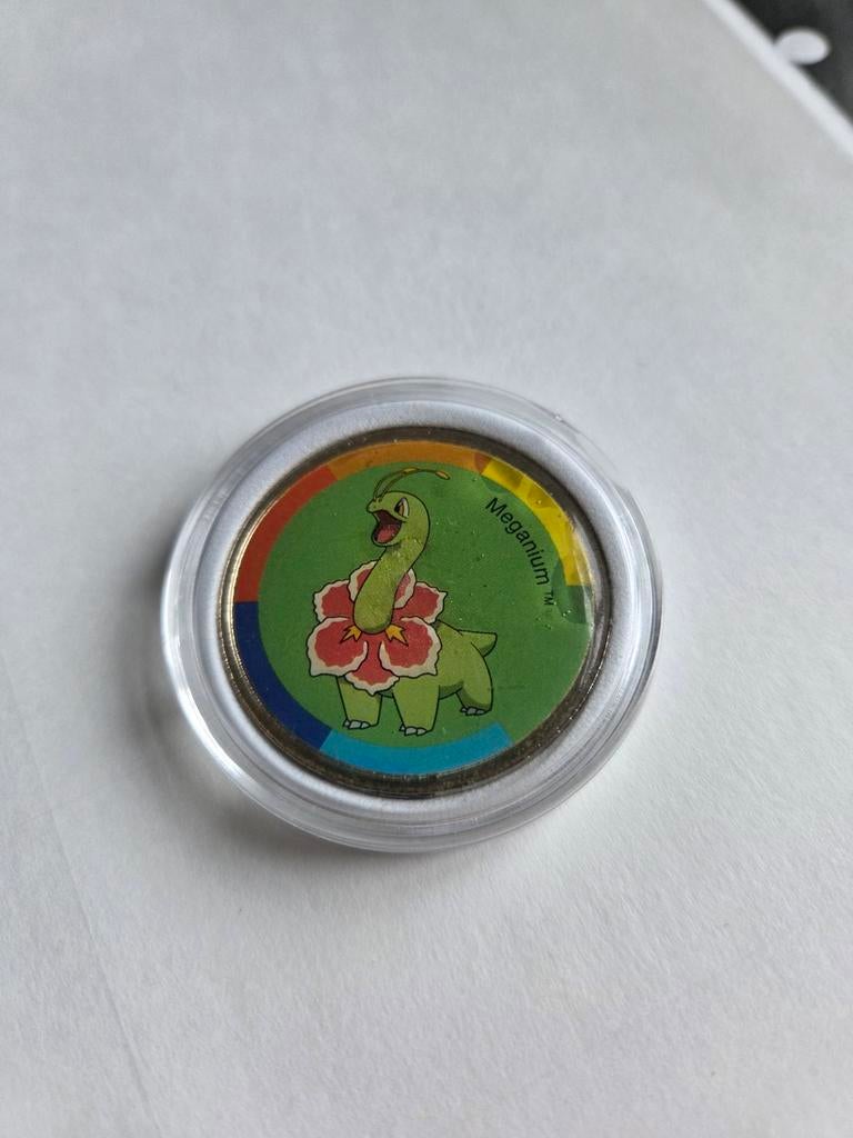 Pokémon Meganium Munt 2001 TM Nintendo Coin, Ophalen of Verzenden, Gebruikt, Overige typen