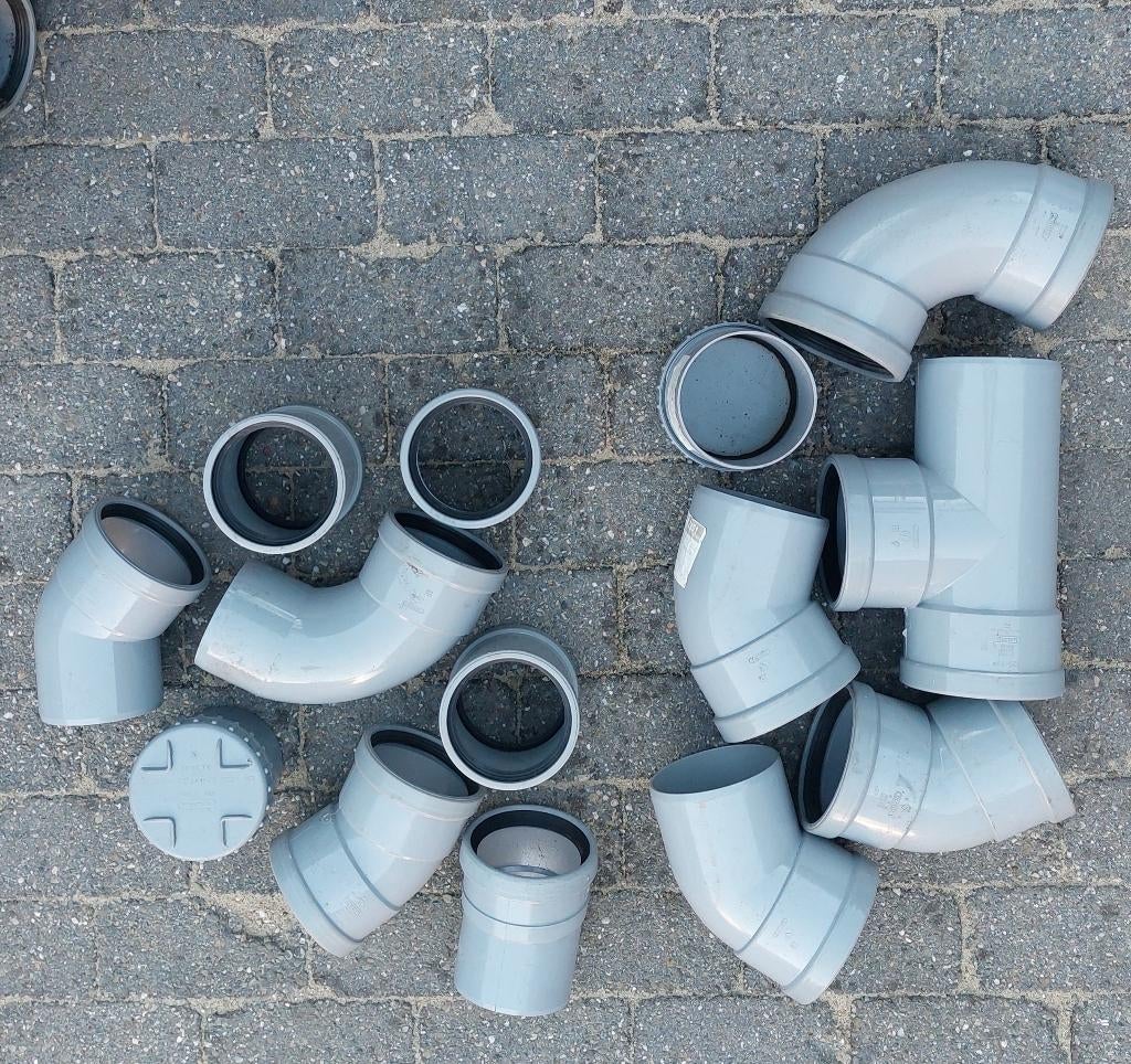 PVC hulpstukken 125 en 110, Ophalen, Bochten, Pvc, Nieuw