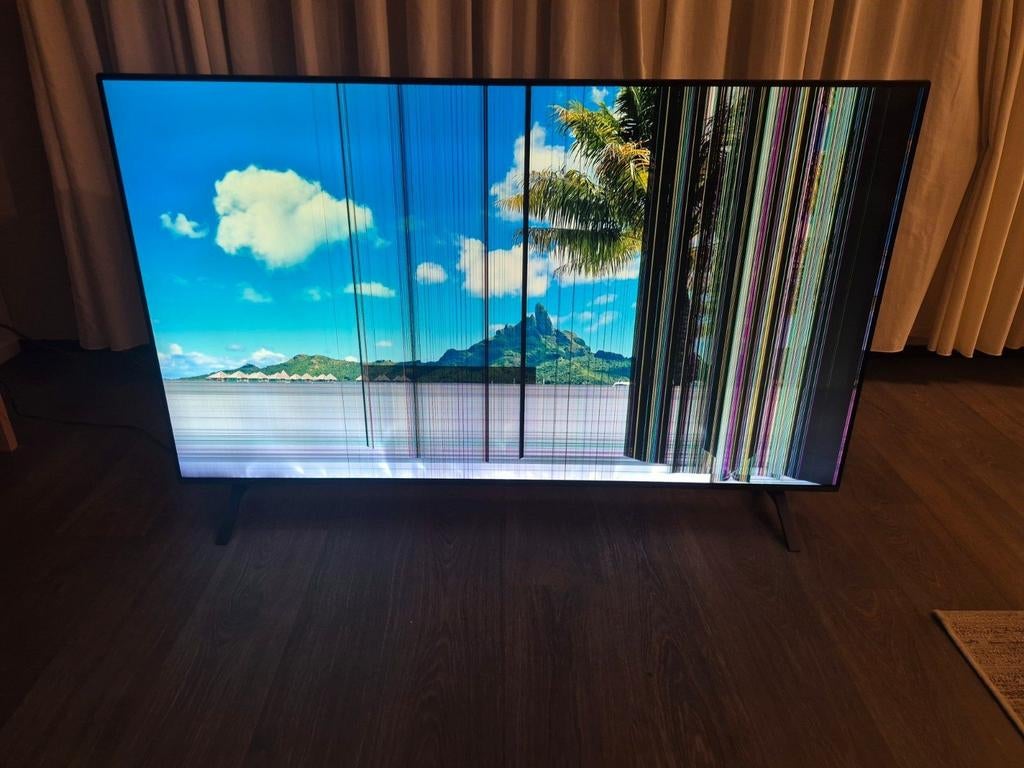 LG 65NANO806NA televisie met kapot scherm, Ophalen