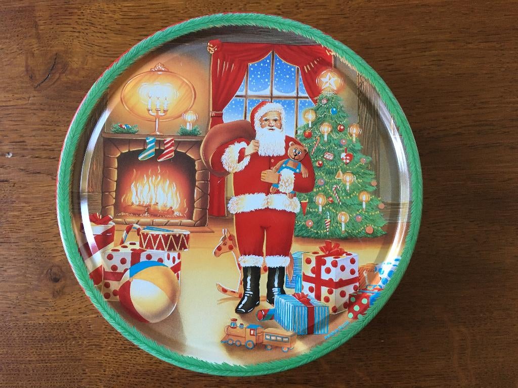 Blik / Trommel met Deksel "Kerstman" 30 jaar oud, Ophalen of Verzenden, Nieuw