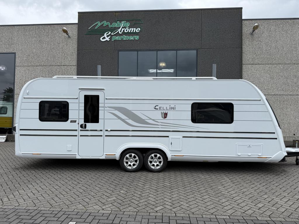 Tabbert Cellini 655 DF TABBERT PREMIUM VOORDEEL, Caravans en Kamperen, Rondzit, Tabbert, 7 tot 8 meter, Bedrijf