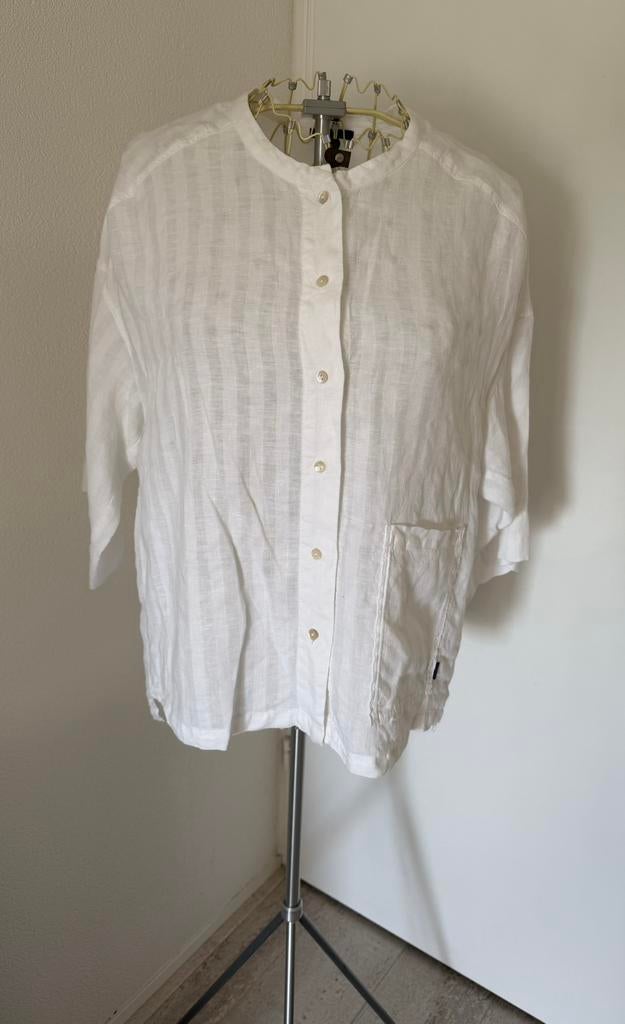 Zgan witte blouse Oska mt 2, Verzenden, Zo goed als nieuw, Wit