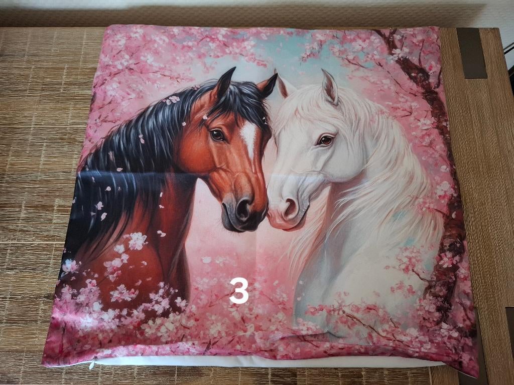 Diverse paarden kussenhoesjes 5.00 euro per stuk NIEUW, Huis en Inrichting, Woonaccessoires | Kussens, Ophalen of Verzenden, Nieuw