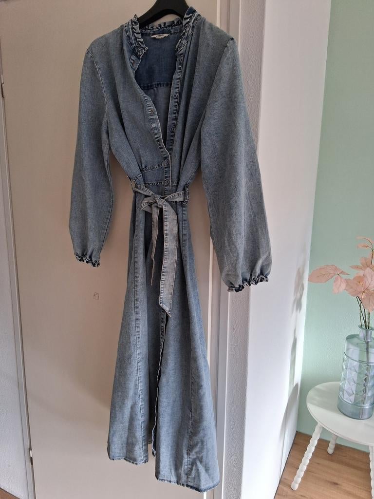 Spijkerjurk, Kleding | Dames, Jumpsuits, Ophalen of Verzenden, Gedragen, Maat 42/44 (L), Blauw