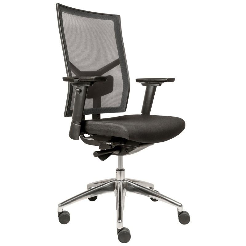 Tweedehands MN Almeria bureaustoel, Huis en Inrichting, Bureaustoelen, Gebruikt, Bureaustoel, Zwart, Ergonomisch, Ophalen of Verzenden