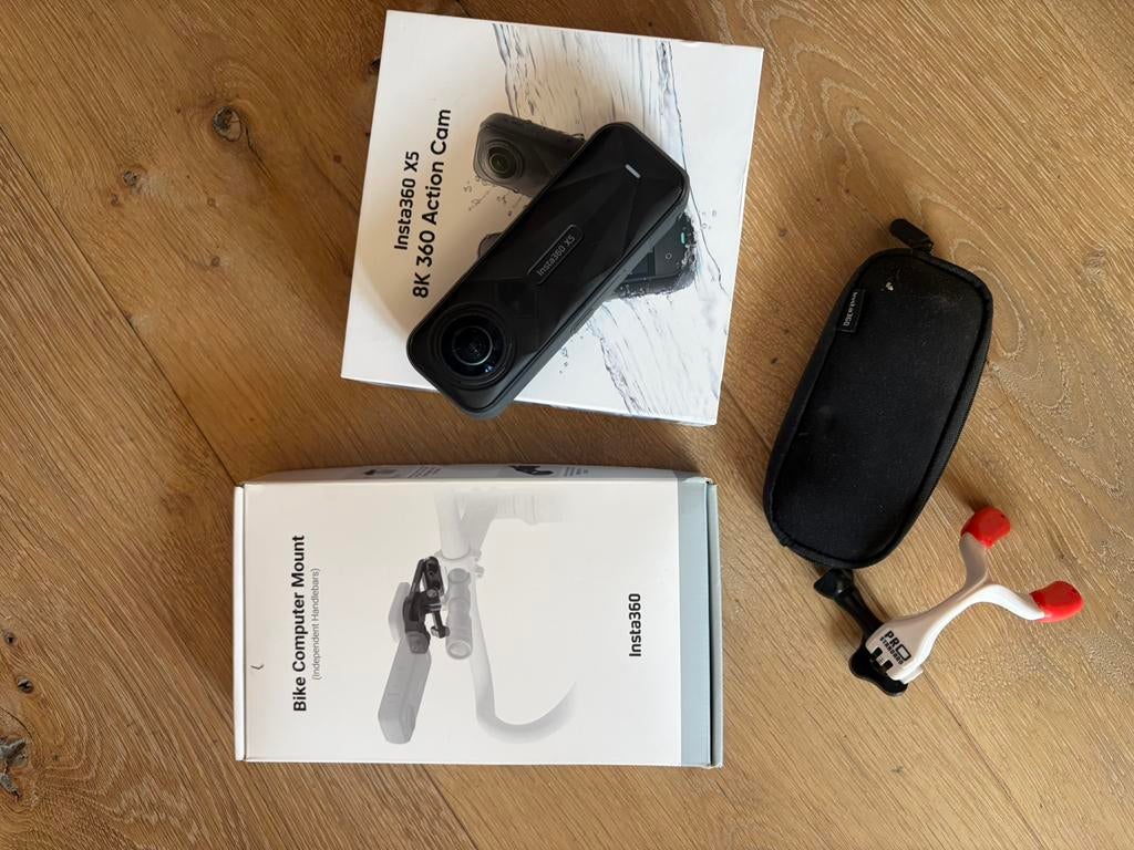 Insta360 x5 + Bike Accessoires, Ophalen of Verzenden, Zo goed als nieuw
