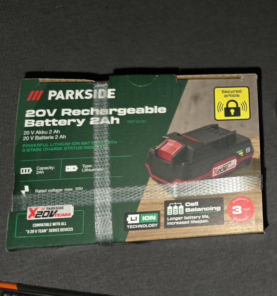 Parkside 20V Accu 2Ah PAP 20 B1, Doe-het-zelf en Verbouw, Ophalen of Verzenden, Boor- en Schroefmachine