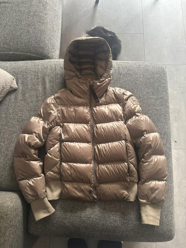 Parajumper winterjas, Ophalen of Verzenden, Zo goed als nieuw, Maat 34 (XS) of kleiner, Beige