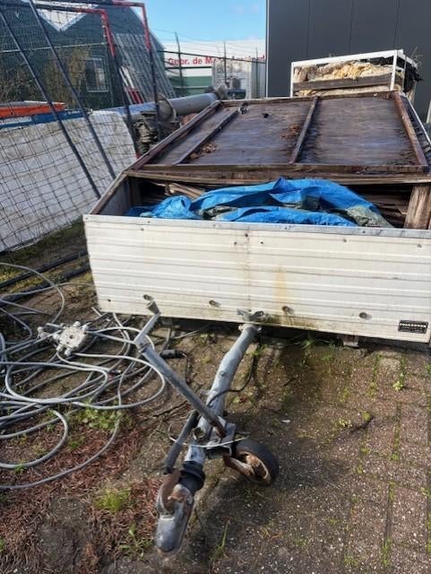 Oude vouwwagen, Ophalen, Gebruikt