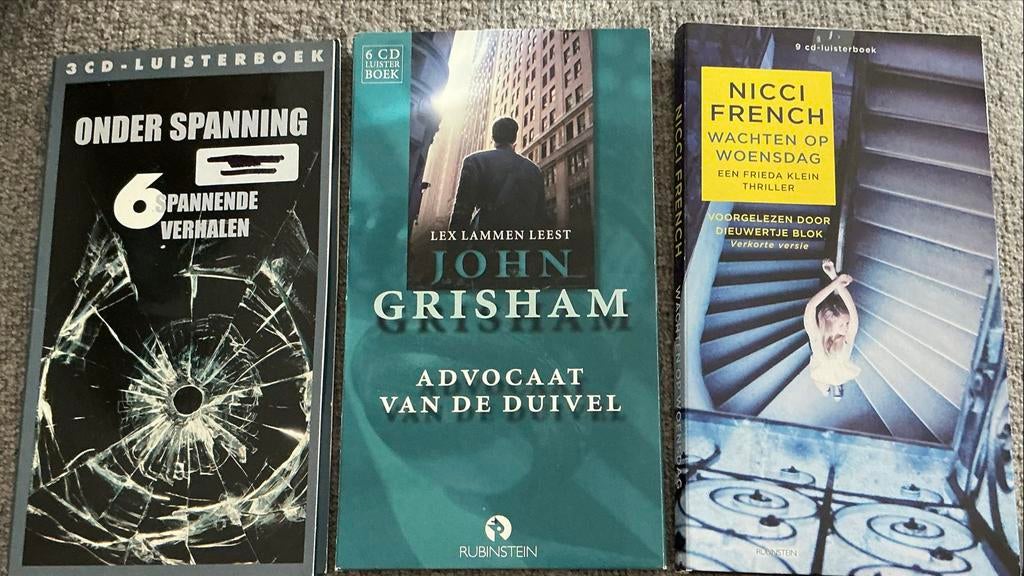 3 Luisterboeken, Verzenden, Cd, Volwassene