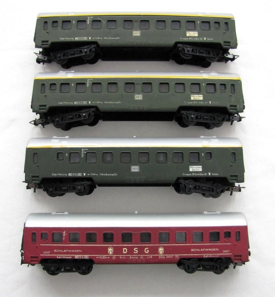 4 LIMA Rijtuigen, Gebruikt, Gelijkstroom of Wisselstroom, Wagon, Ophalen of Verzenden