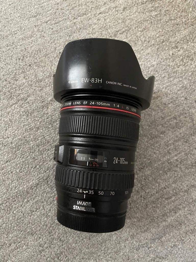 Canon EF 24-105mm L IS USM lens + zonnekap, Audio, Tv en Foto, Fotografie | Lenzen en Objectieven, Ophalen of Verzenden, Zo goed als nieuw