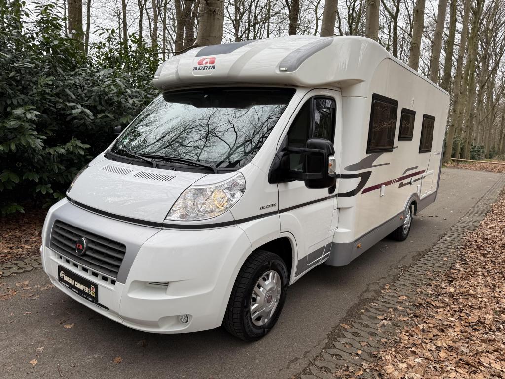 Adria Coral S 670 SLT Enkele Bedden Airco 2010, Ringverwarming, Fiat, Airbags, Tot en met 3