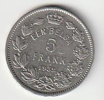 5  francs  1932  België. km. 98, Postzegels en Munten, Munten | Europa | Niet-Euromunten, Ophalen of Verzenden, België, Losse munt