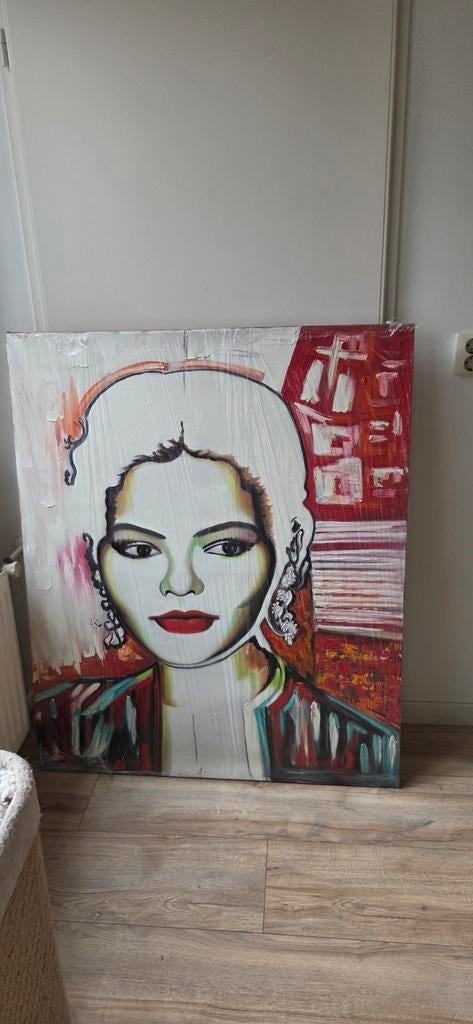 Nieuw PTMD Olieschilderij - Vrouwenportret, Ophalen of Verzenden