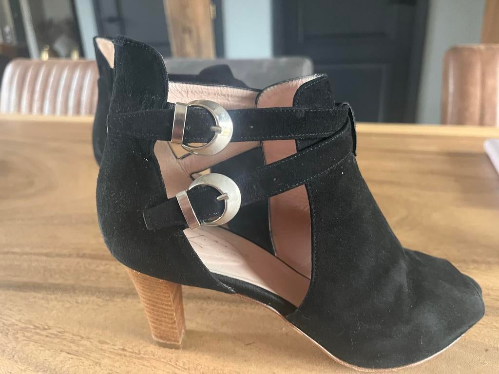Lilian zwarte zomerschoenen maat 39, Zwart, Ophalen of Verzenden, Zo goed als nieuw, Schoenen met hoge hakken