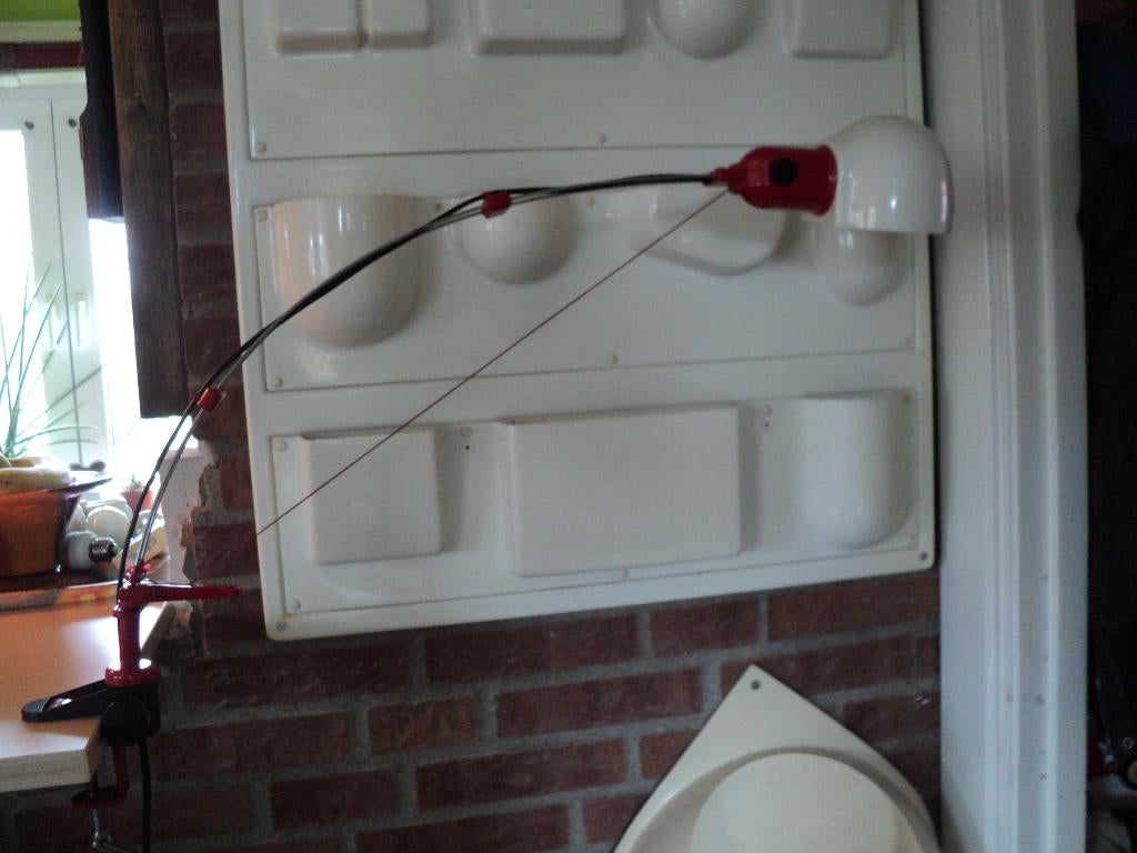 jaren 80 space age design klemlamp hengellamp vintage retro, Gebruikt, ?, ?, ?