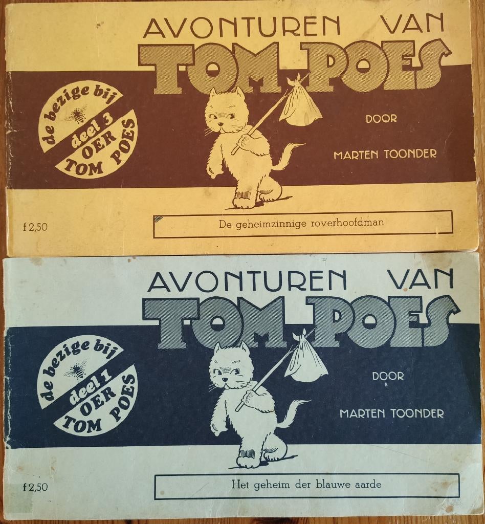avonturen van Tom Poes -Marten Toonder - 2 stuks, Ophalen, Zo goed als nieuw