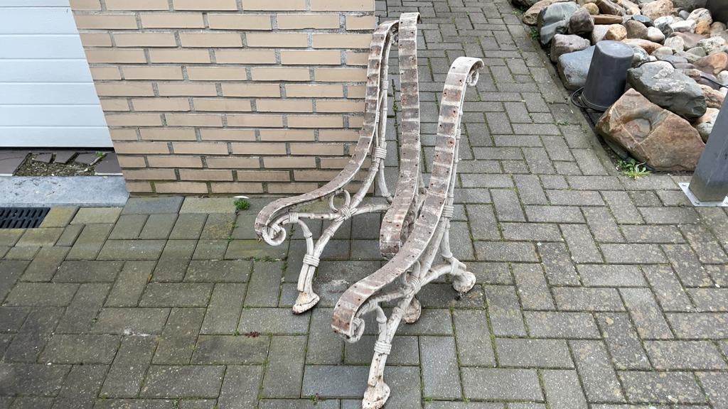 Onderstel tuinbank, Tuin en Terras, Ophalen, Gebruikt, Metaal