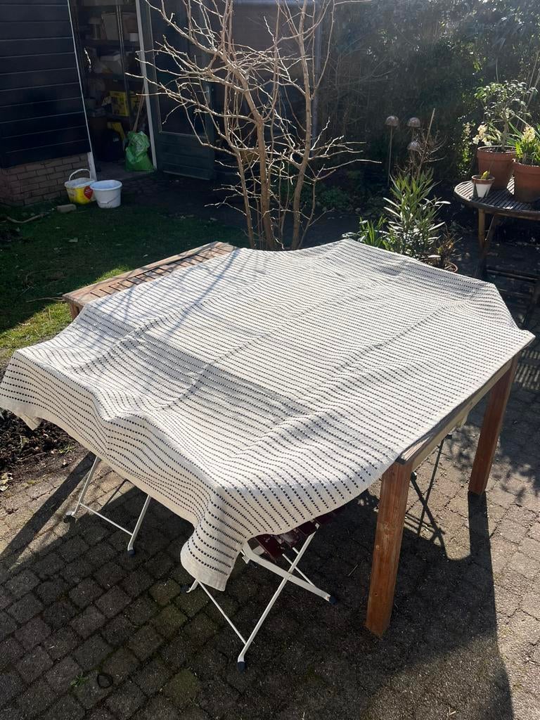 Kleed starreklinte wit/zwart ikea, Huis en Inrichting, Stoffering | Tapijten en Kleden, Gebruikt, 100 tot 150 cm, Wit, 200 cm of meer