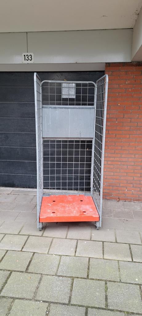 Transportkar met zwenkwielen en rem rolcontainer, 100 liter of meer, Ophalen of Verzenden, Transportkar