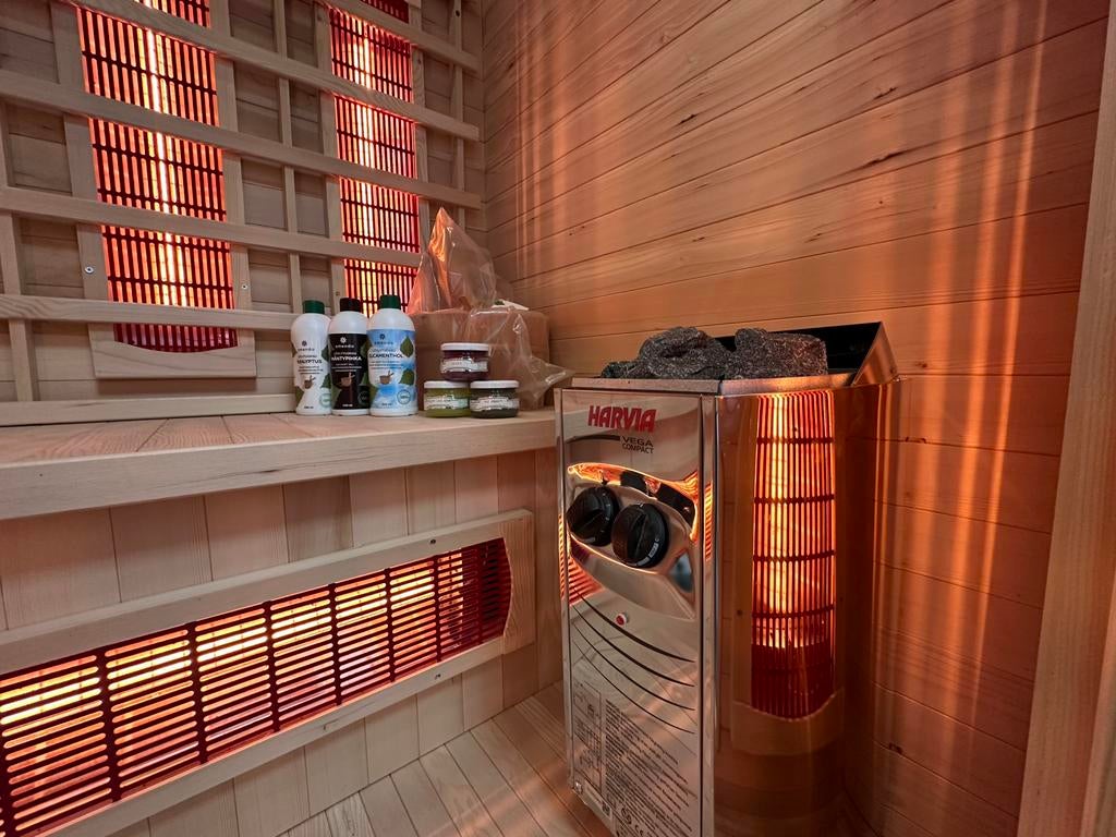 🐣 Nieuwe Combi Sauna Infrarood + Finse  | Direct leverbaar, Info@inner-stillness.nl, Verzenden, Fins of Traditioneel, 7665VB