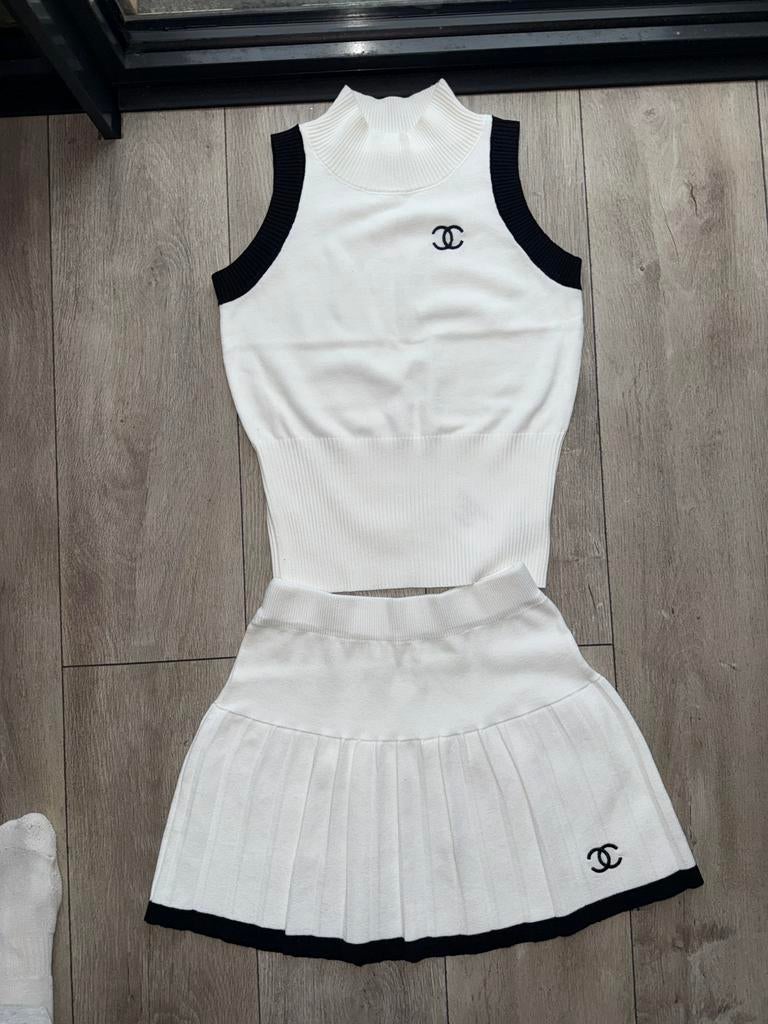 Zomer setje maat M zwart en wit, Kleding | Dames, Jurken, Maat 38/40 (M), Verzenden, Zwart, Nieuw