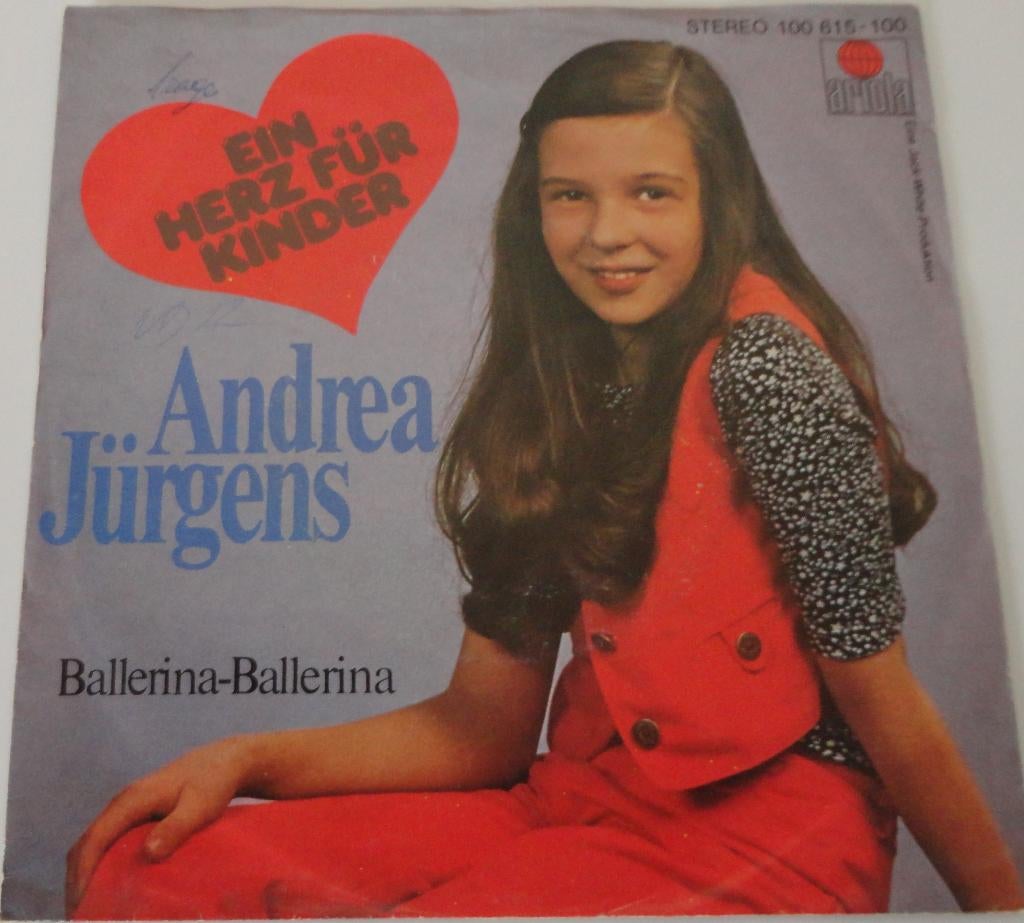 Andrea Jurgens > Ein herz fur kinder, Gebruikt, Overige genres, 7 inch, Single