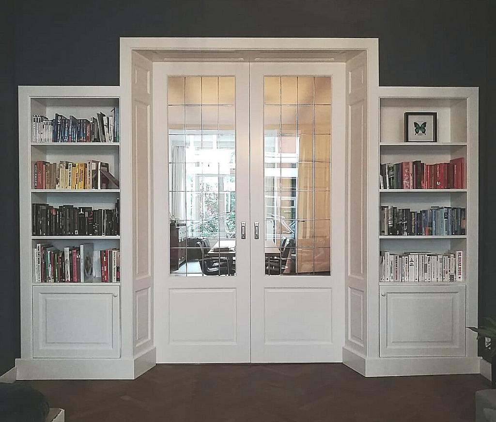 Ensuite kasten op maat gemaakt. En suite deuren Glas in lood, Binnendeur, Nieuw, Ophalen of Verzenden, Glas