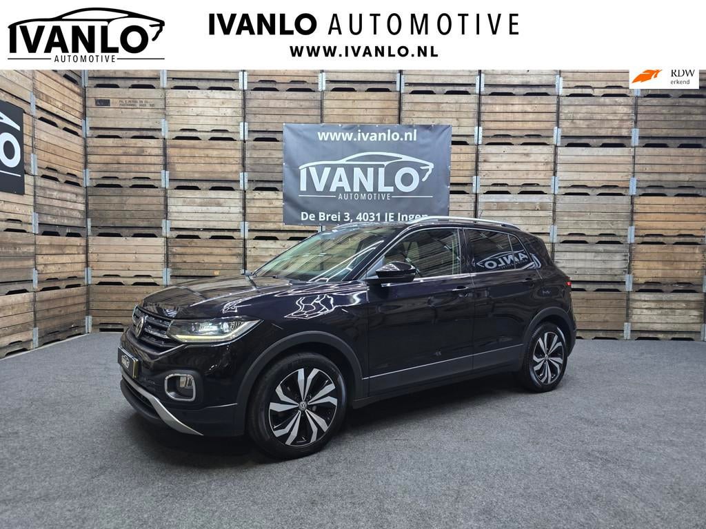 Volkswagen T-Cross 1.0 TSI Style 1.0 TSI Style Navi Clima LM, Gebruikt, 116 pk, Zwart, Origineel Nederlands