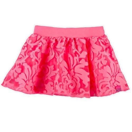 ** Quapi Rok Rokje Feestrok Neon Roze Feestrok, 134, 140 **, Kinderen en Baby's, Kinderkleding | Maat 134, Zo goed als nieuw, Meisje