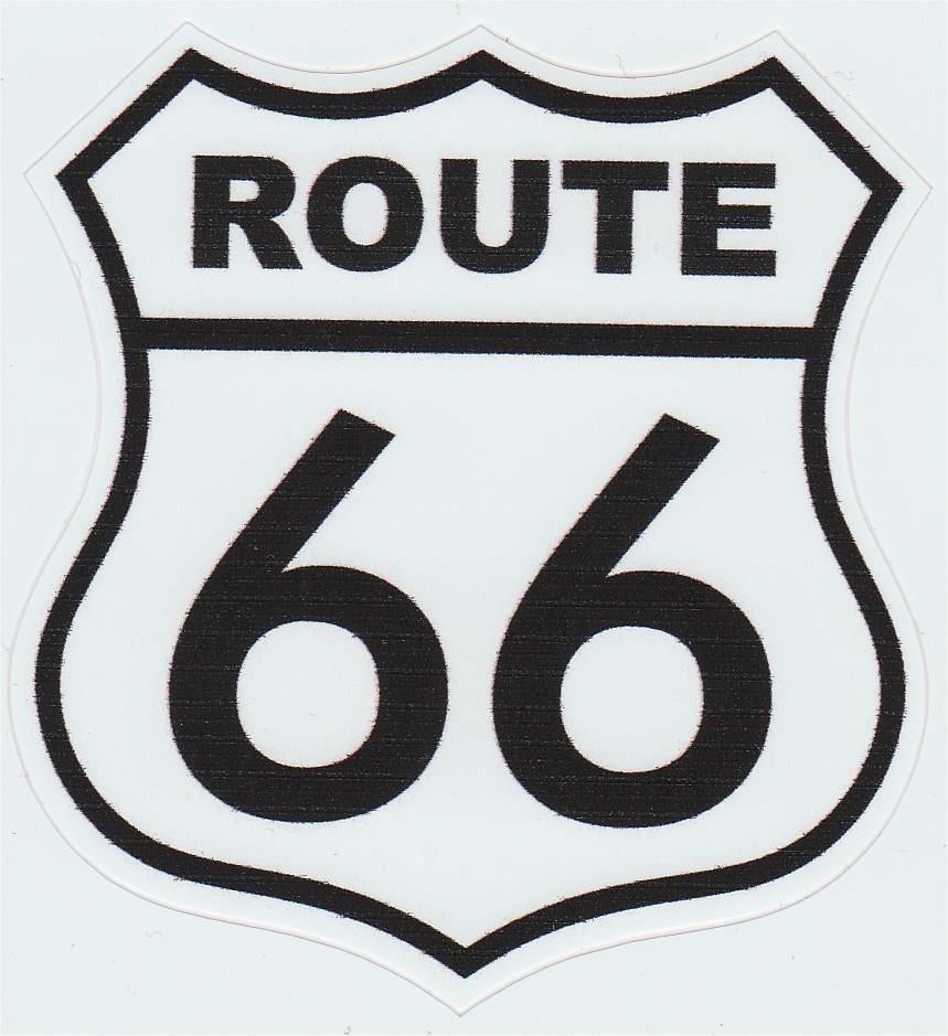 Route 66 sticker #1, Ophalen of Verzenden, Nieuw, Bedrijf of Vereniging