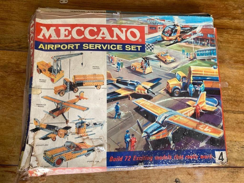 Meccano Airport Service Set No. 4 (jaren ’60), Ophalen of Verzenden, Gebruikt, Inclusief doos
