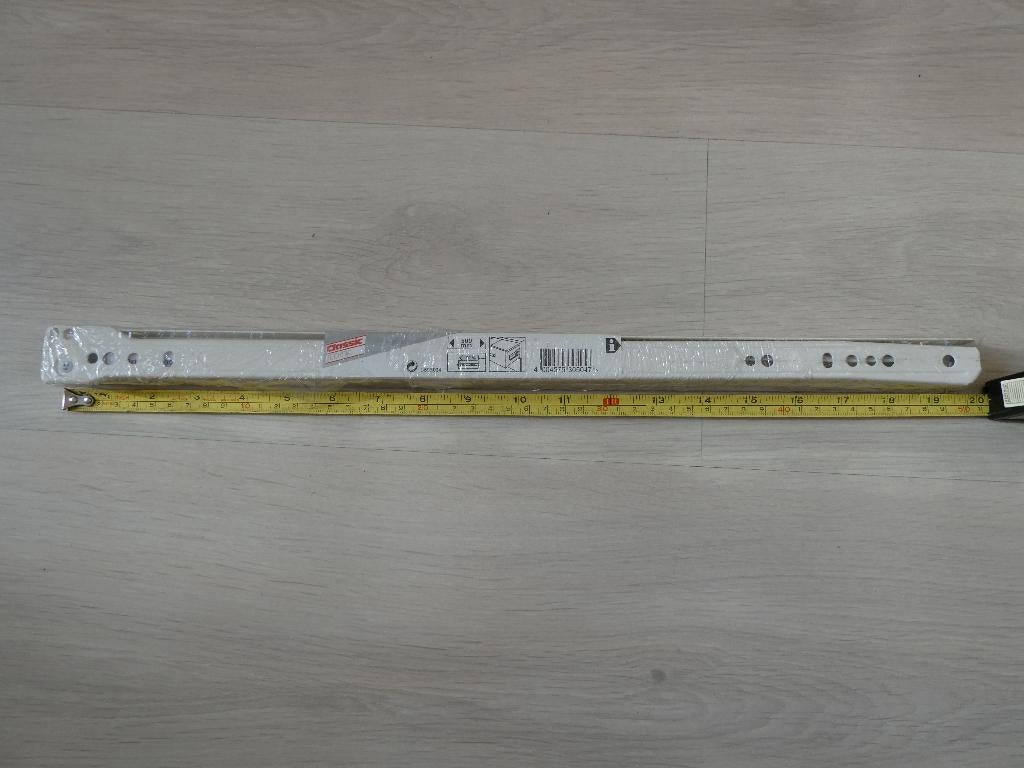 2x nieuwe witte ladegeleiders, lengte 50 cm., Ophalen, 1 of 2 laden, Nieuw, 50 tot 100 cm