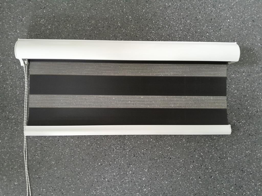 Duorolgordijn 785mm breed ~ rolgordijn zwart wit evt nog één, Ophalen of Verzenden, Minder dan 100 cm