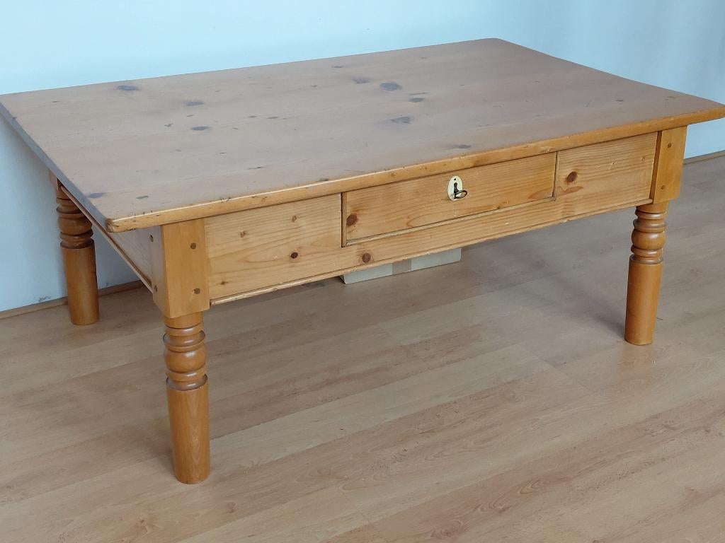 Houten salontafel, Ophalen, Gebruikt, 100 tot 150 cm, 50 tot 100 cm