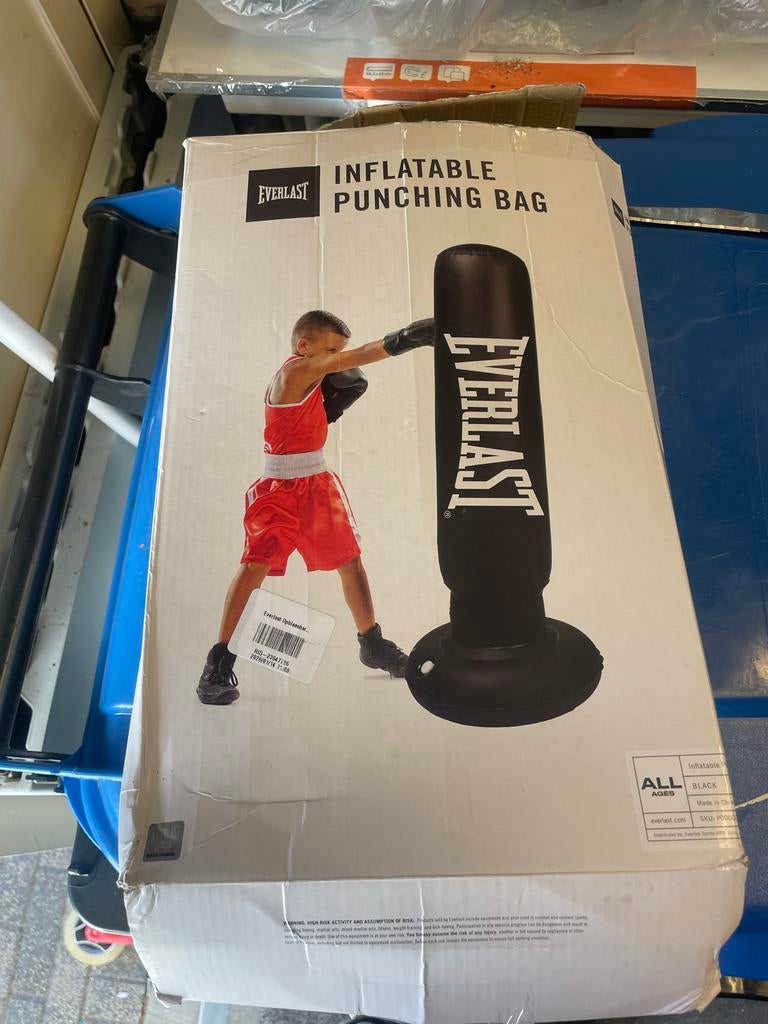 Everlast Opblaasbare Bokszak, Sport en Fitness, Nieuw, M, Ophalen of Verzenden, Bokszak