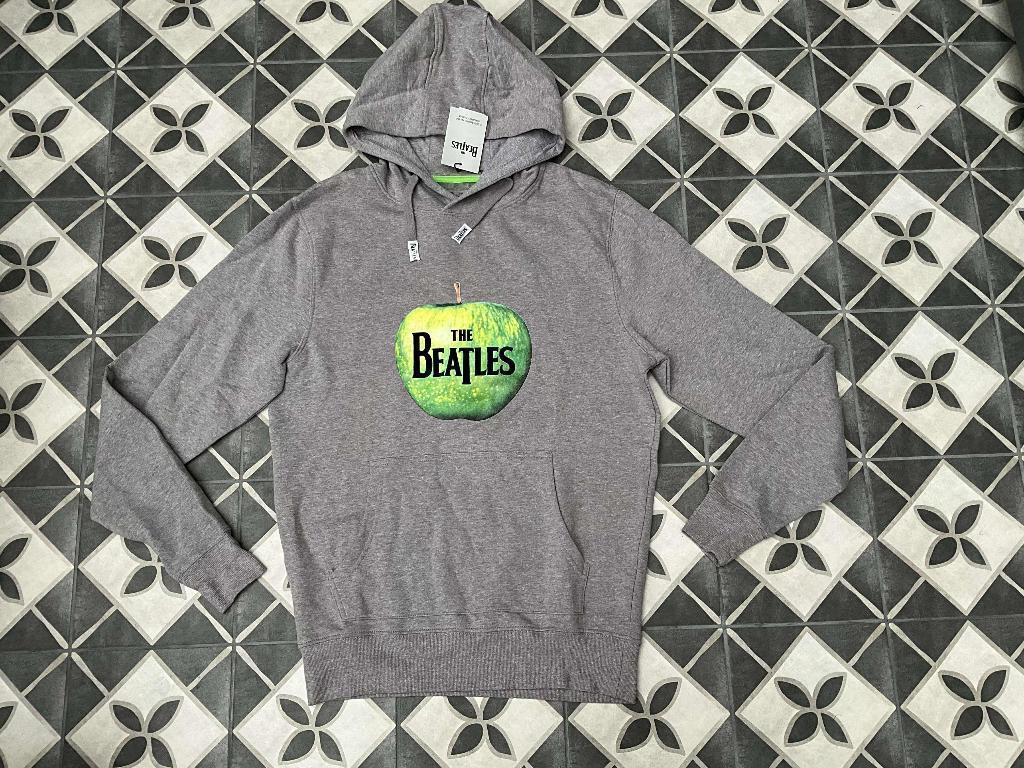 The Beatles - Logo & Apple Hoodie/trui - L - Grijs, Nieuw, Ophalen of Verzenden, Kleding, Emmen