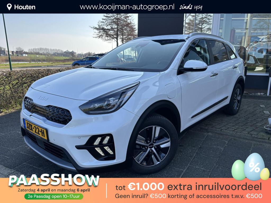 Kia Niro 1.6 GDi PHEV ExecutiveLine Stoelverwarming/Ventilat, Auto's, Kia, Gebruikt, Wit, Bedrijf, 71 km/l