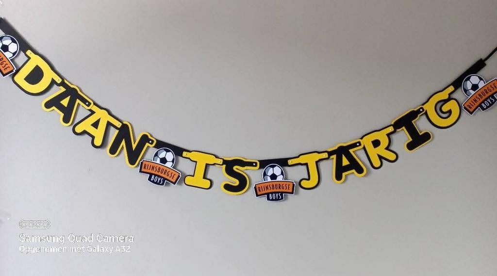 Voetbal traktatie of naamslinger of versiering, Ophalen of Verzenden, Nieuw, Versiering, Verjaardag